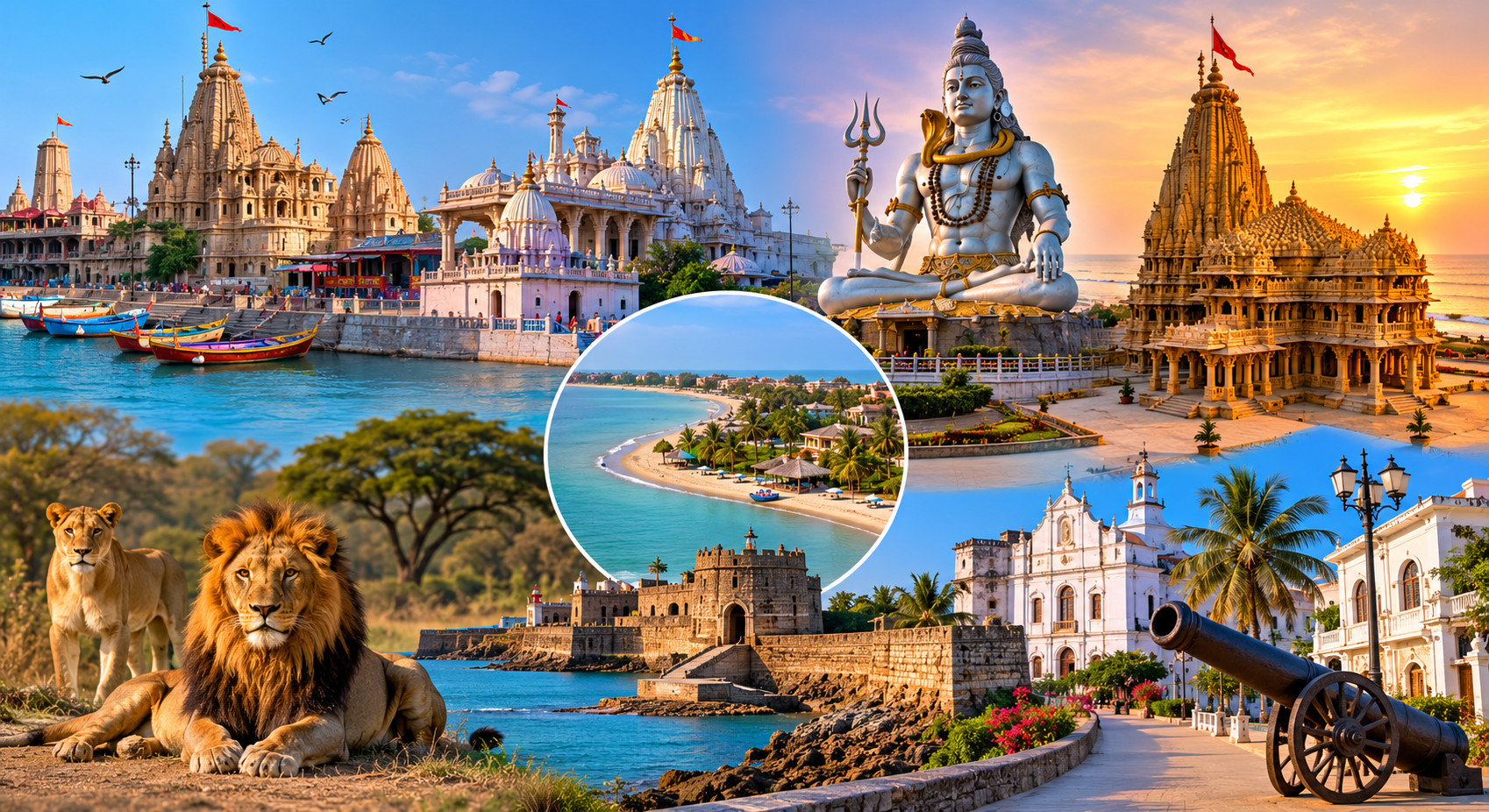 Dwarka Somnath Gir & Diu Tour